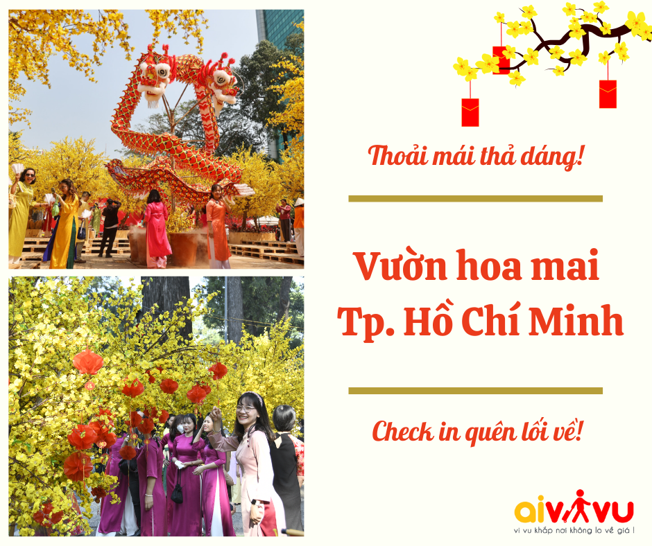 Phố ông đồ và Vườn hoa mai tại Nhà văn hóa Thanh niên TP HCM mở cửa đón&nbsp;Tết